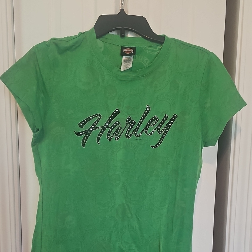 Harley-Davidson Green Kids T-Shirt